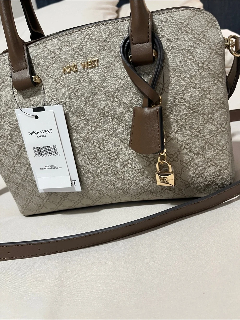 Nine West structured satchel